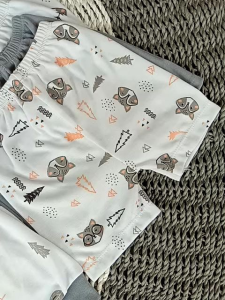 Setelan Baju Bayi NewBorn/Baru Lahir Paket Hemat 18 pcs/9 Setel Seri Abu 0-4 Bulan