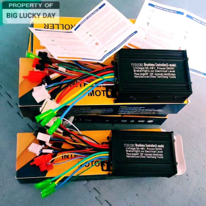 CONTROLLER SEPEDA LISTRIK 36V - 48V 350W UNIVERSAL WARNA HITAM FITUR PEDAL ASSIST SENSOR PAS 3 SPEED CRUISE CONTROL KONTROLER E-BIKE 36V0LT 48VOLT 350WATT BERKUALITAS CONTROLER SELIS EXOTIC UWINFLY GODA GENIO JARVIS UNITED VIAR MODUL SPAREPART SPARE PART