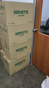 60pkt Serviette /napkins 100%virgin pulp ready stock (1ctn x 60pkt)