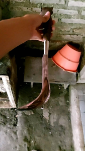 Arit Kupas Batang Tek Tanaman Baja HSS Baja Putih