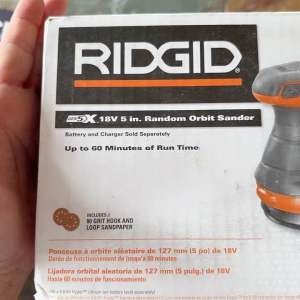 Ridgid 18Volt Cordless 5 in. Random Orbit Sander
