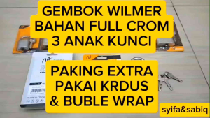 GEMBOK STANLESS / ANTI MALING 30ML-60ML EXTRA BUBLE WRAP WILMER