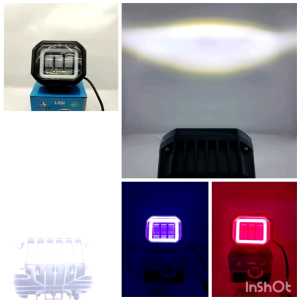 Lampu Tembak Daymaker 3 Lensa plus angel eye biru dan merah bisa flash