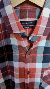 Kemeja Flanel Louis Quatorze Original Second Size M