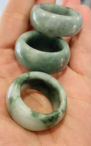 Nhẫn Nam đá Ngọc Cẩm Thạch A size đại cho tay nam size to đá thiên nhiên quyền lực tài lộc