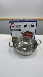 Nồi lẩu inox Raika Đạt Tường RKBL05 Size 30cm - Dùng được mọi loại bếp đáy chống khê lòng sâu chuyên dùng ăn lẩu