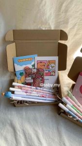 Kotak Hadiah Jurnal Hari Jadi Gift Box Birthday Journal Box Kawaii Washi Stickers Gift Box Stationery Pen Memo Pad Notebook