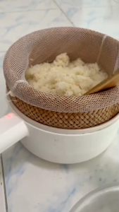 หวดนึ่งข้าวเหนียวในหม้อไฟฟ้า ขนาดกว้าง6นิ้วนึ่งข้าวได้เกือบครึ่งกิโลกรัม ข้าวสุกไว สะอาด ปลอดภัย100%