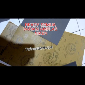 AMPLAS NIKEN WATERPROOF  LEMBARAN HALUS KASAR READY SEMUA VARIAN