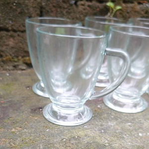 harga turun!! CANGKIR KOPI 6PCS BAHAN KACA/GELAS KOPI /gelas teh 200ml/cangkir kopi gelas kopi