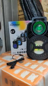 Bluetooth Speaker BK-3383 6.5inch With Free Mic Karaoke Portable Super Bass LED Speakers Microphone