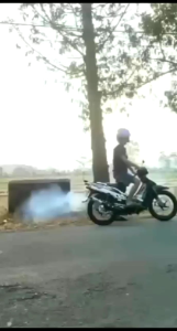 Knalpot FIZR AHM Full Strip Tameng Hitam