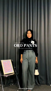ORO PANTS CELANA WANITA LOOSE PANTS KULOT BAHAN SEMI WOLL SIZE STANDAR SAMPAI JUMBO