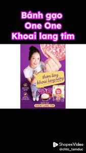 Bánh Gạo Khoai Lang Tím One One Túi 166g( 20gói)
