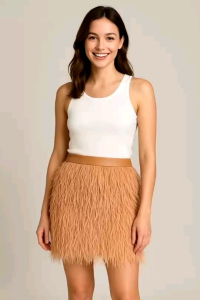 กระโปรงขนนกเต็มตัว​หน้า​หลัง​ กระโปรง​สั้น กระโปรง​คุณหนู​ กระโปรง​มินิ กระโปรง​เข้ารูป (สินค้าพรี)​งานในไทย hip a holic