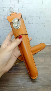 ❤️ INEZ CRAFT ❤️ Sarung kulit once pipa padutan UK 15cm IC22