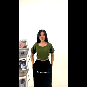 VIOLA CROP TOP SQUARE - ATASAN WANITA