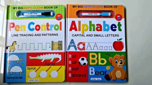 [NEW ARRIVAL] My Big Wipe and Clean Book Series - Pencil Control Alphabets Numbers