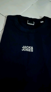 JACK & JONES Cotton Classic Logo T-Shirt in Navy Blue
