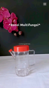 Botol Saus Kecap Tempat Saus Tutup Merah 300ml Soy Sauce Bottle Ketchup