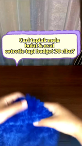 Taplak bulat bulu rasfur diameter 50x50cm