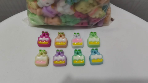 250grams (est.76pcs) Cake Shape Beads 25mm for Bracelet Necklace DIY Jewelry Making Keychain & Crafts