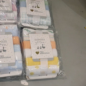 DUCK DUCK GOOSE 12 PACK WASHCLOTHS ASSORTED