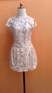 mini midi dress wanita lace MEWAH cewek M cute PESTA