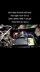 UPS Prolink kích điện 12v ra 220v 300w hết bình mới ngắt. Giá 1 cái ko bình ác quy
