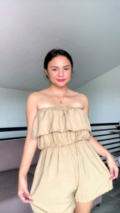 SC124 Cute Linen Romper