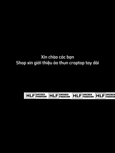 Áo croptop tay dài Vintage form rộng  áo croptop kiểu local brand HLF