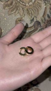 rosemary.co | iris earring (RM219) | 18k pvd gold plating ต่างหูทอง ต่างหูเพชร ต่างหูไม่ลอกไม่ดำไม่แพ้ (พร้อมส่งในไทย)