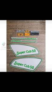 Trọn bộ tem Cub 81 50 đời đầu màu xanh hàng nhập Thái Lan chất lượng cao dành trang trí riêng cho dòng xe này tem in lụa màu sắc rất đẹp và bền giá bán cực tốt bán lẻ như bán sỉ