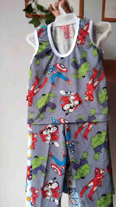 3PCS Boys Pajama Set Cotton (1–8 YRS) | Sando & Pants Terno | Presko Sleepwear for Kids