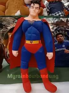 Boneka super hero supermen / superman / superhero kepala karet (05020482)