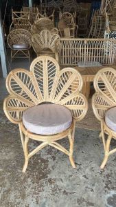 🌼เก้าหวายแท้ รุ่น ”Sunflower“( 1 ตัว ) Rattan Chair รวมเบาะสวยๆค่า🌼