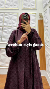 Gamis Silk Premium Mewah & Busui Dress Muslim Terlaris