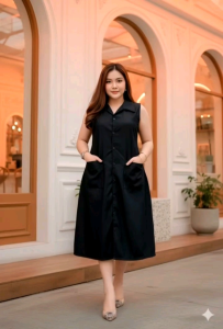 Lottie Button Down Dress (Large to XL)