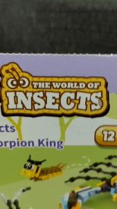 Mainan Anak Building Blocks The World of Insects - Edukatif Toys Blok Brick Serangga DIY Bongkar Pasang (1 pcs)