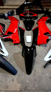 Cover Body Fullset Halus Kasar Honda Supra X 125 Lama 2005 s/d 2008 Warna Merah Putih