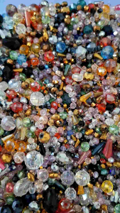 100g hạt viên pha lê nhiều màu sắc sáng lấp lánh làm trang sức đính kết quần áo phụ kiện...