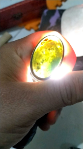 Batu Cincin Garut Hijau Pancawarna hq Natural Unik