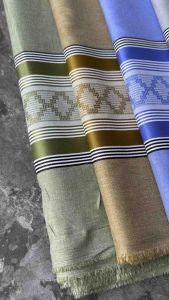 Kain Baju Muslim: Kain Katun Arab & Madinah Motif Sama Sisi
