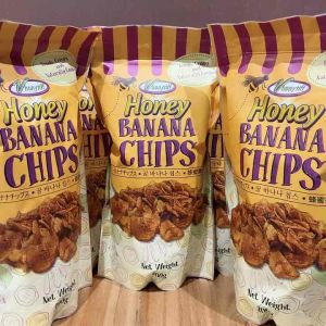 Original Vhonytiff Honey Banana Chips 299 grams | Carcar Banana Chips | Banana Sugar and Honey | Organic