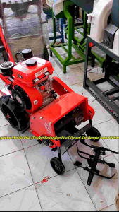 Mesin Bajak Sawah Mini PRO-QUIP Weeder Tiller+ pisau Bajak Penyiang&Pengembur