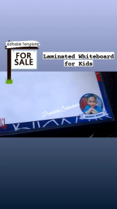 A4 SIZE LAMINATED WHITEBOARD FOR KIDS | WRITE AND WIPE