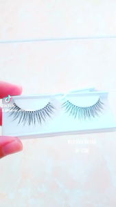 HAFIZAH Bulu Mata Natural Kode HF-110M Ecer 1 Pasang Gratis Tutup Mika Model Artisan Medium ±12mm