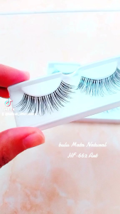 6 Pasang bulu Mata Natural Hafizah HF 662 Art isi Lusinan 12 Pasang Gratis Tutup Mika