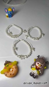 Gelang Mutiara Persahabatan // Gelang Tali Persahabatan Model Mutiara Kupu White Series