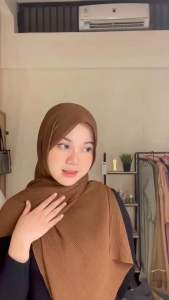 PASHMINA FULL PLISKET TANPA LIPATAN TENGAH//HIJAB PASHMINA PLISKET